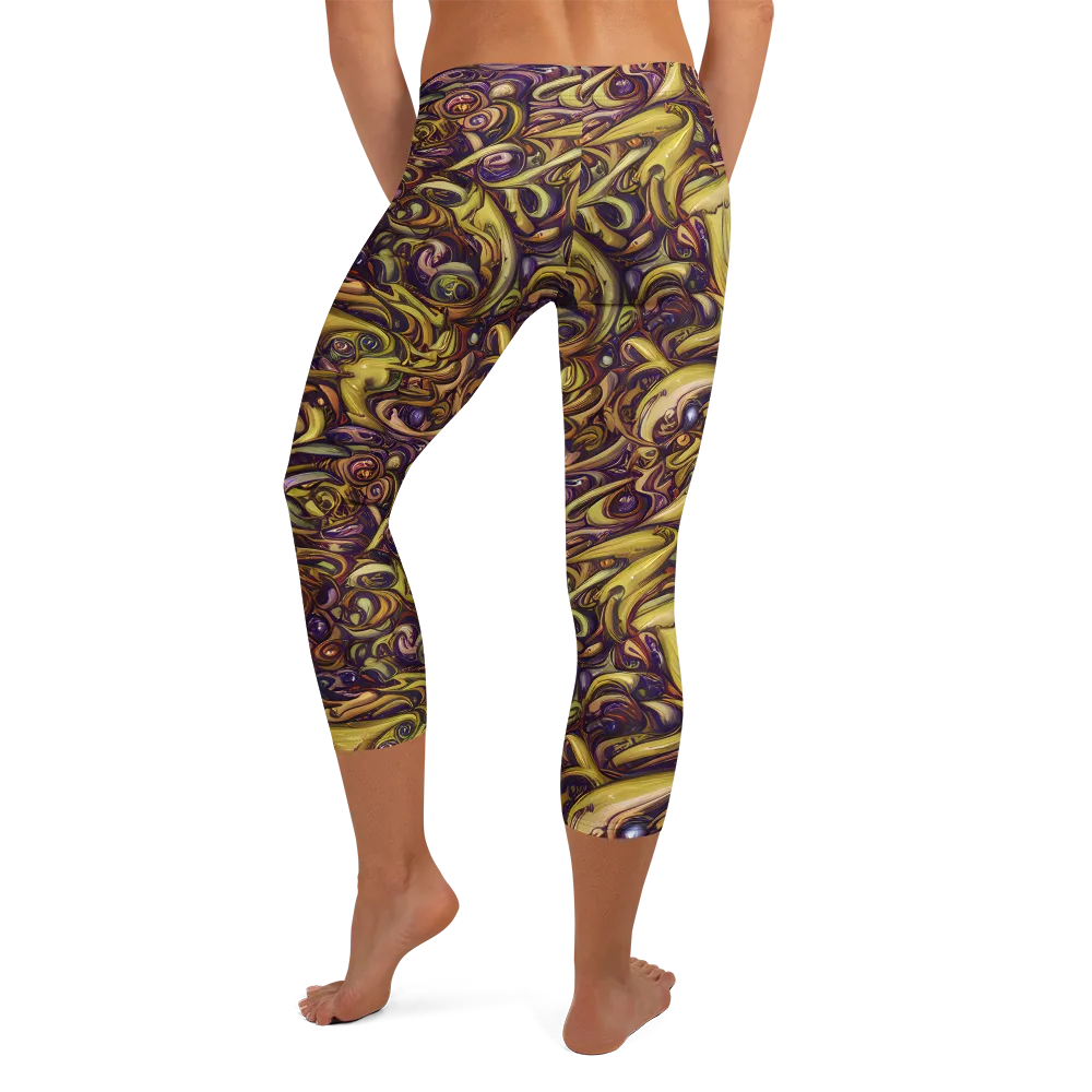 Molten Baroque on Capri Leggings — Back
