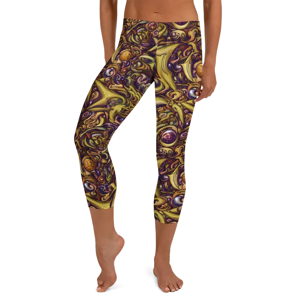 Molten Baroque on Capri Leggings — Front