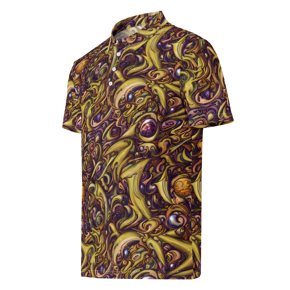 Molten Baroque on Men's Slim Fit Polo Shirt — Left Front