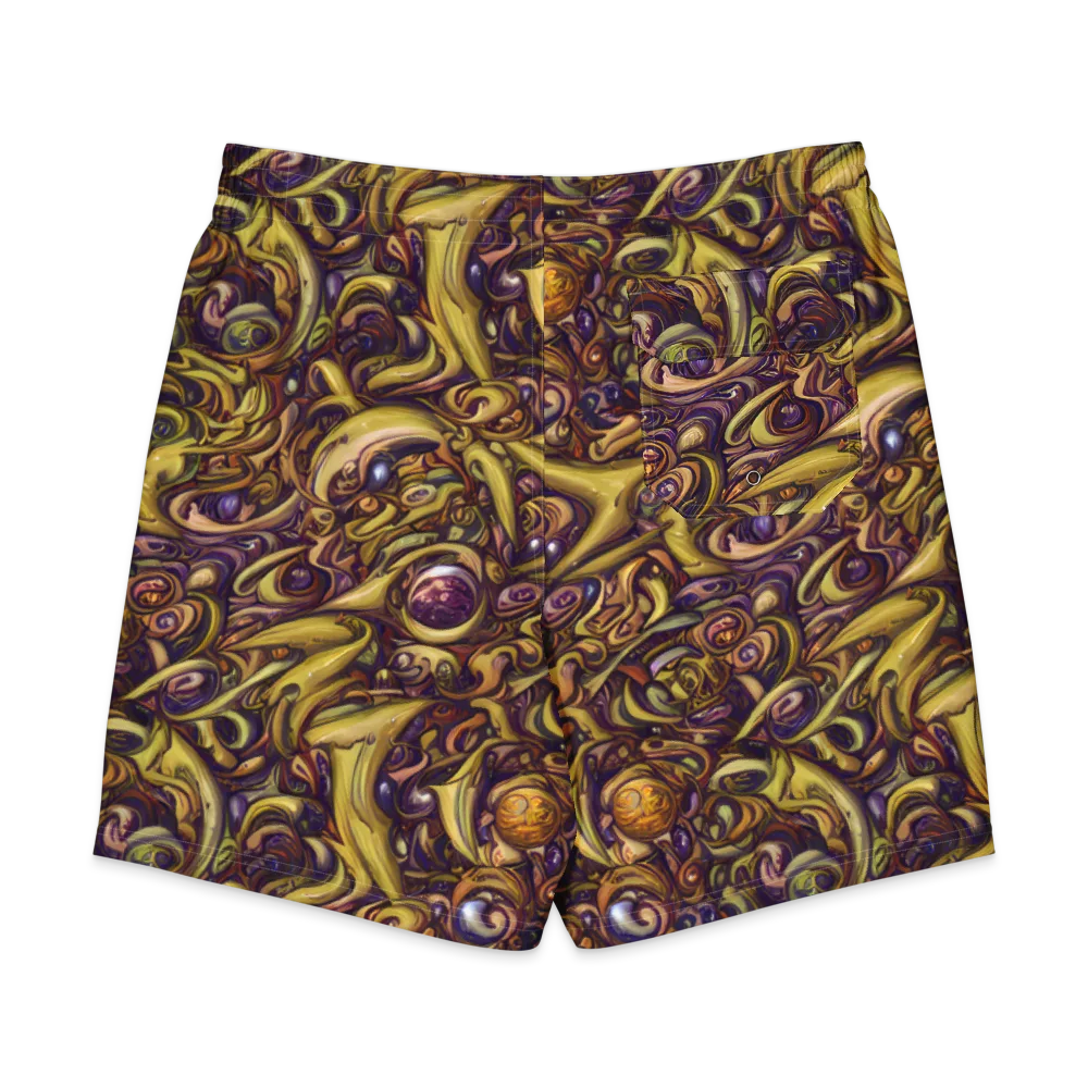 Molten Baroque on Men's Board Shorts — Back