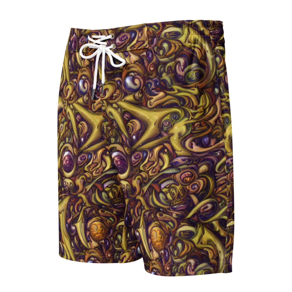 Molten Baroque on Men's Board Shorts — Front
