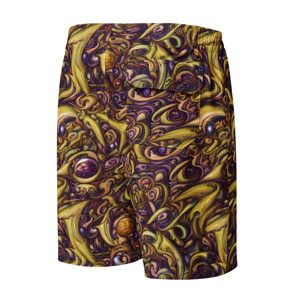Molten Baroque on Men's Board Shorts — Back
