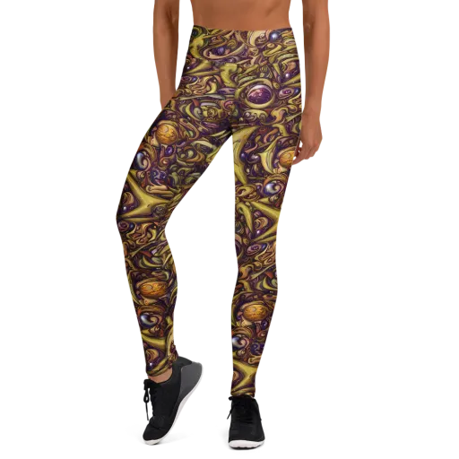 Molten Baroque on a Yoga Leggings