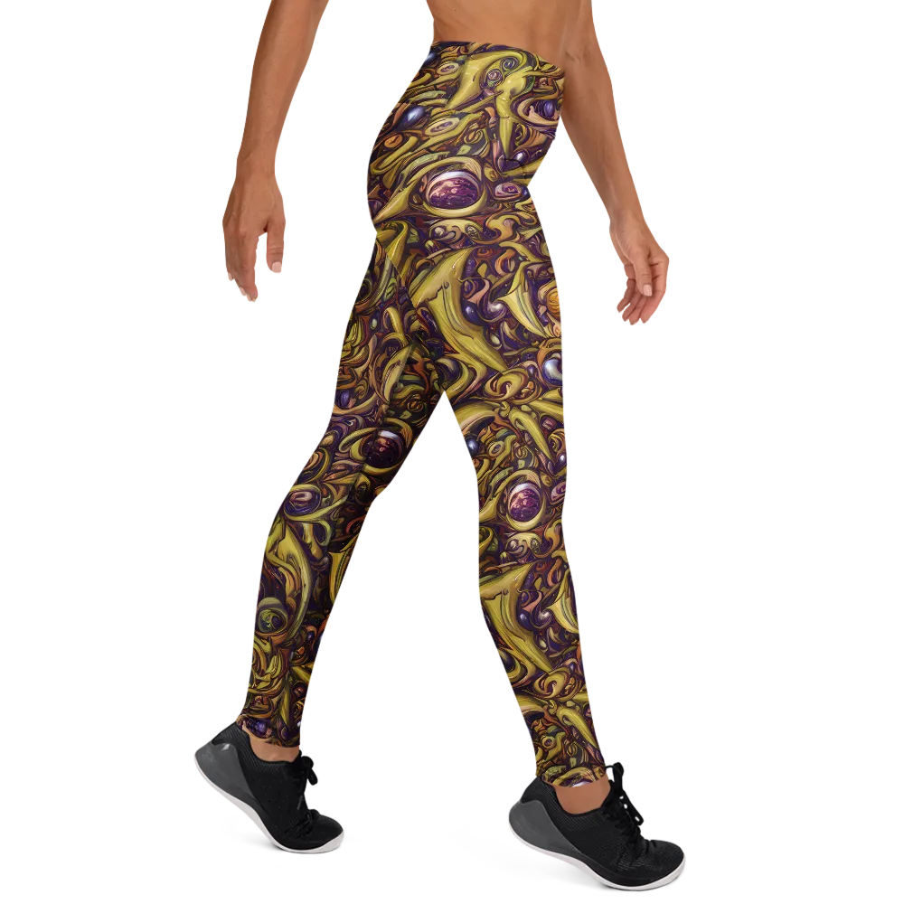 Molten Baroque on Yoga Leggings — Right