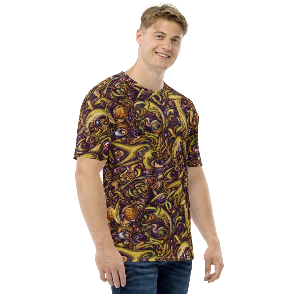 Molten Baroque on Men's Crew Neck T-Shirt — Right