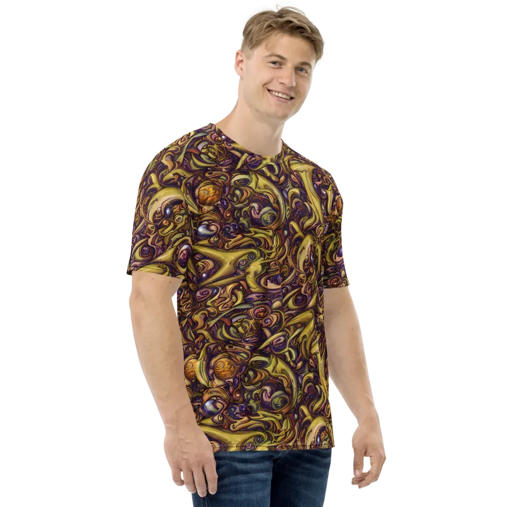 Molten Baroque on Men's Crew Neck T-Shirt — Right