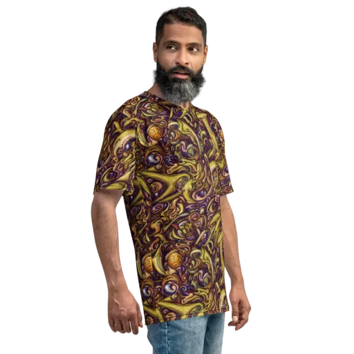 Molten Baroque on a Men's Crew Neck T-Shirt