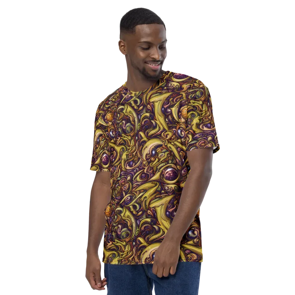 Molten Baroque on Men's Crew Neck T-Shirt — Left