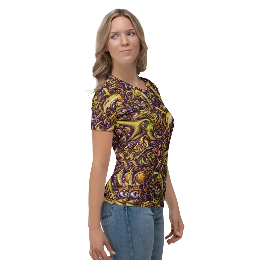 Molten Baroque on Women's Crew Neck T-Shirt — Right