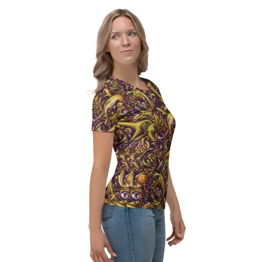 Molten Baroque on a Women's Crew Neck T-Shirt