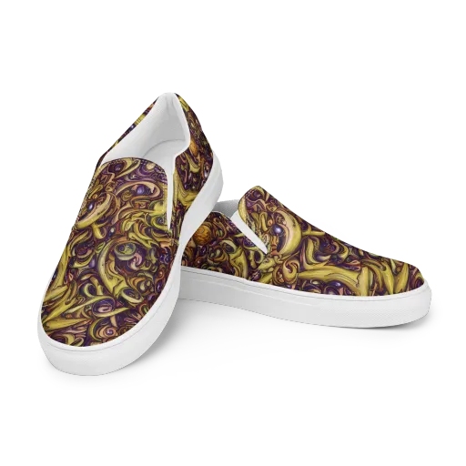 Molten Baroque on a Men's Slip-On Canvas Shoes