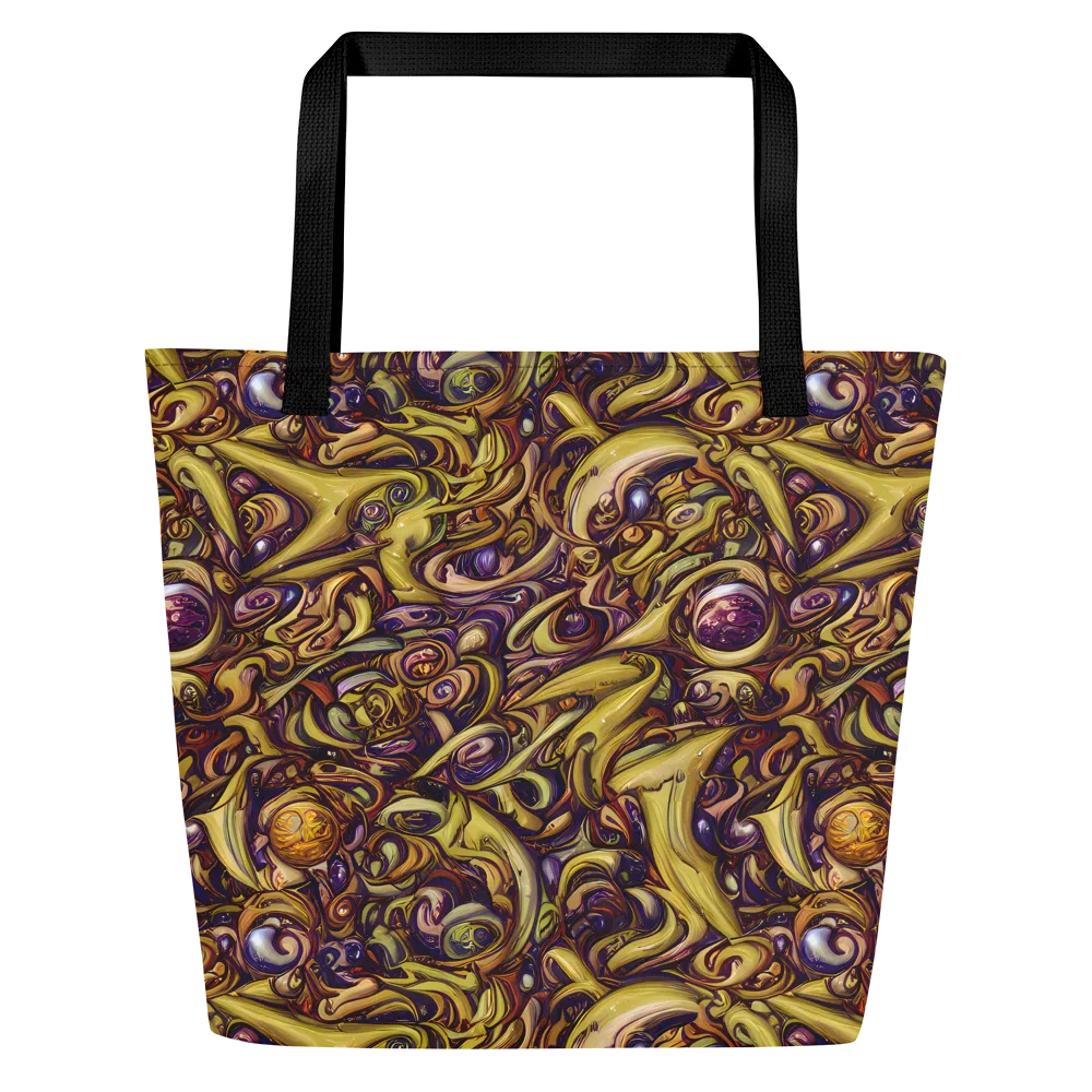 Molten Baroque on Large Tote Bag W/ Pocket — Front