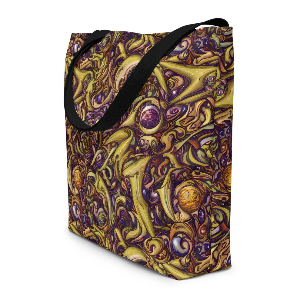 Molten Baroque on Large Tote Bag W/ Pocket — Front