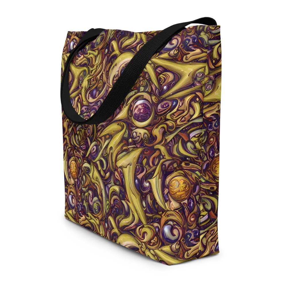 Molten Baroque on Large Tote Bag W/ Pocket — Front