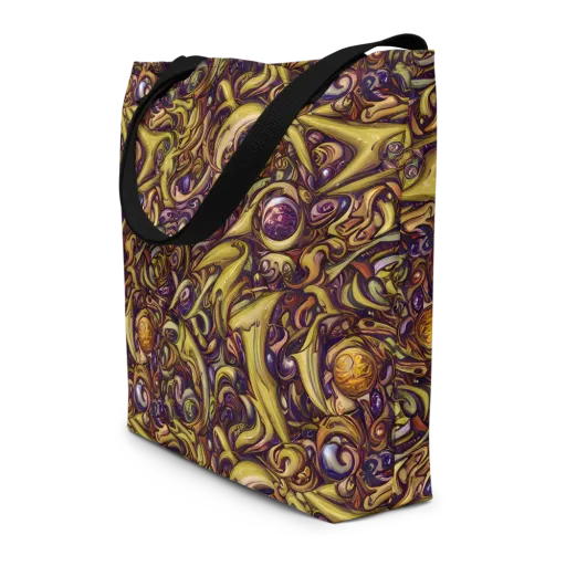 Molten Baroque on a Large Tote Bag W/ Pocket