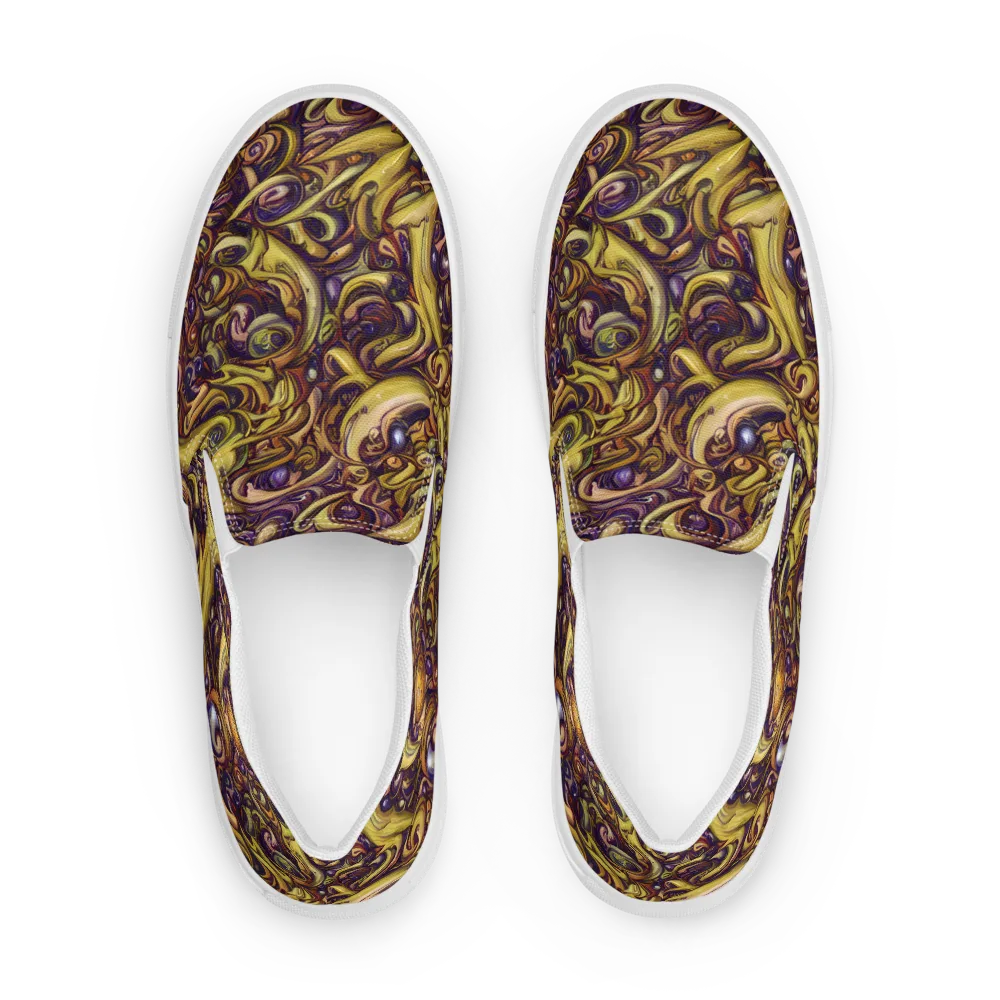 Molten Baroque on Women's Slip-On Canvas Shoes — Front