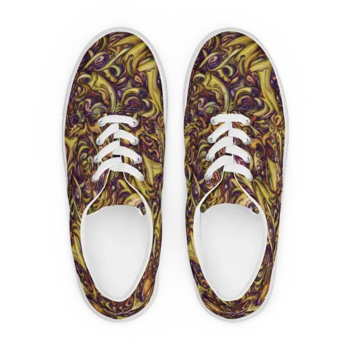 Molten Baroque on a Men's Lace-Up Canvas Shoes