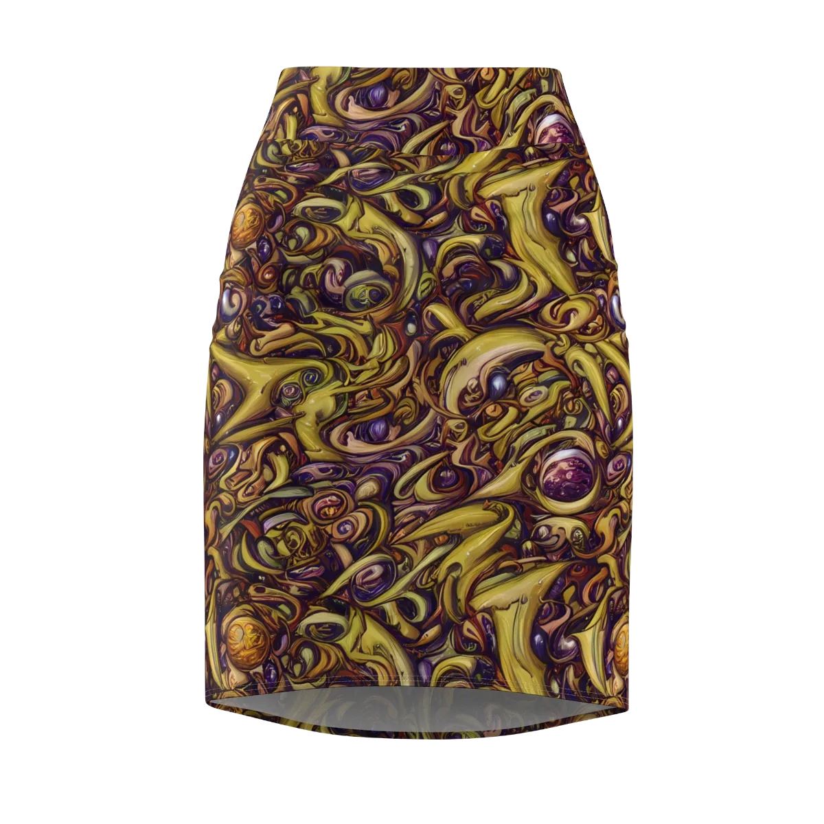 Molten Baroque on Pencil Skirt — Front