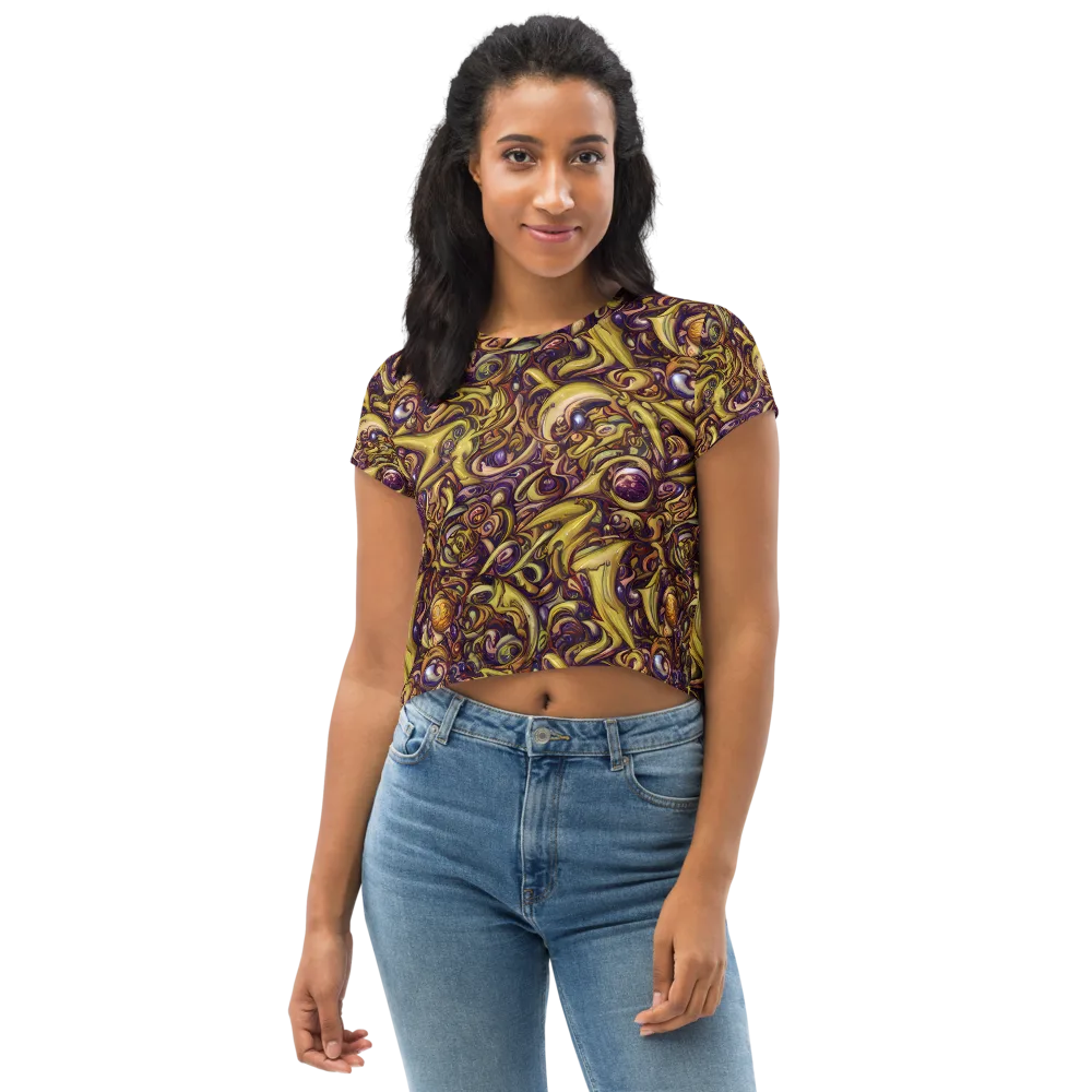 Molten Baroque on Crop Tee — Front