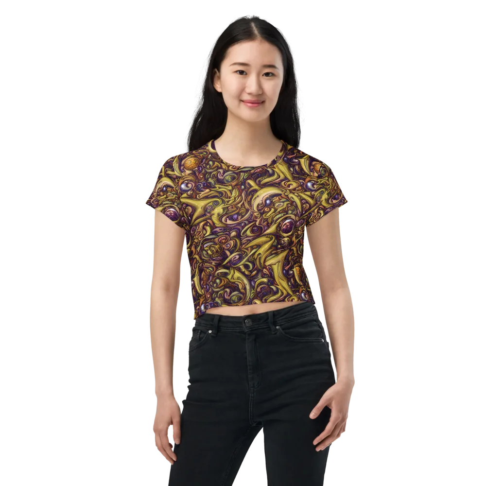 Molten Baroque on Crop Tee — Front