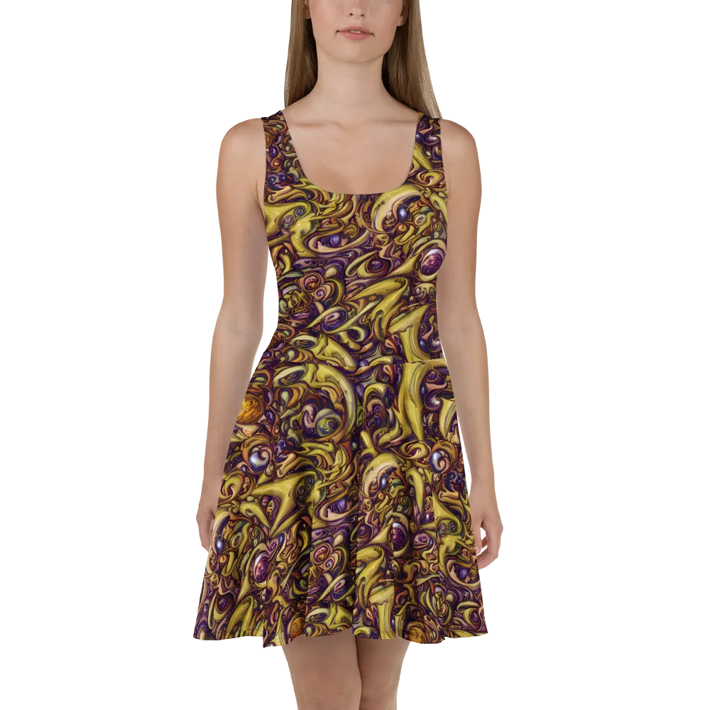 Molten Baroque on Skater Dress — Front