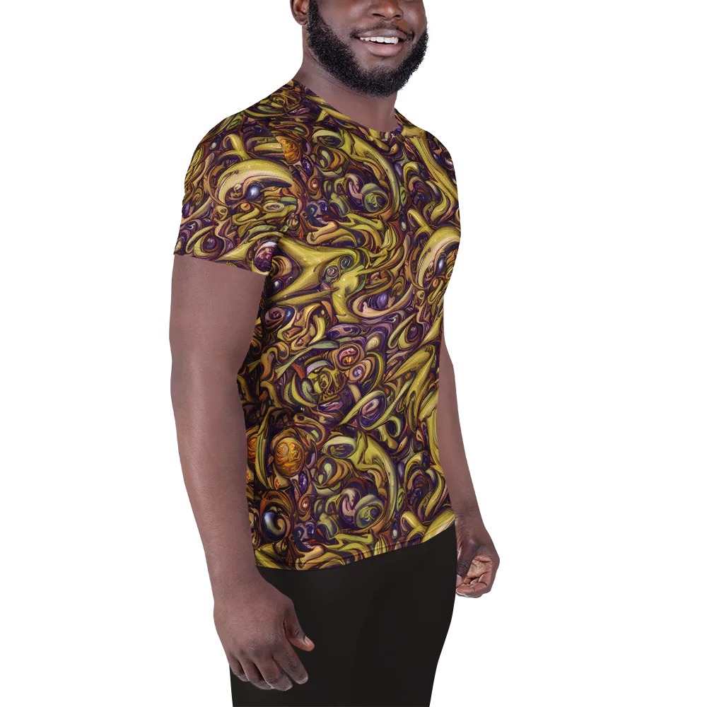 Molten Baroque on Men's Athletic T-Shirt — Right