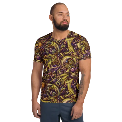 Molten Baroque on a Men's Athletic T-Shirt