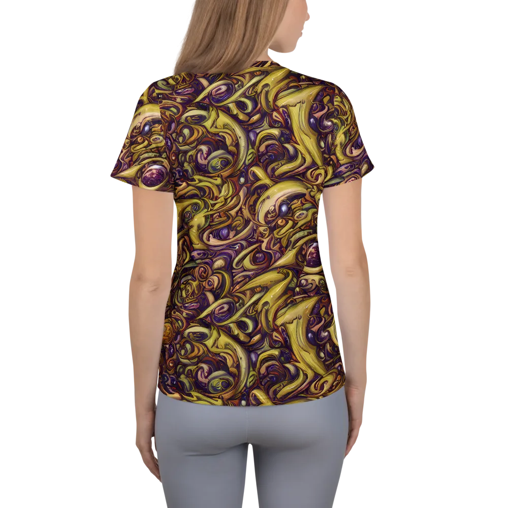 Molten Baroque on Women's Athletic T-Shirt — Back