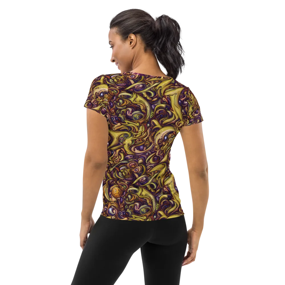 Molten Baroque on Women's Athletic T-Shirt — Back