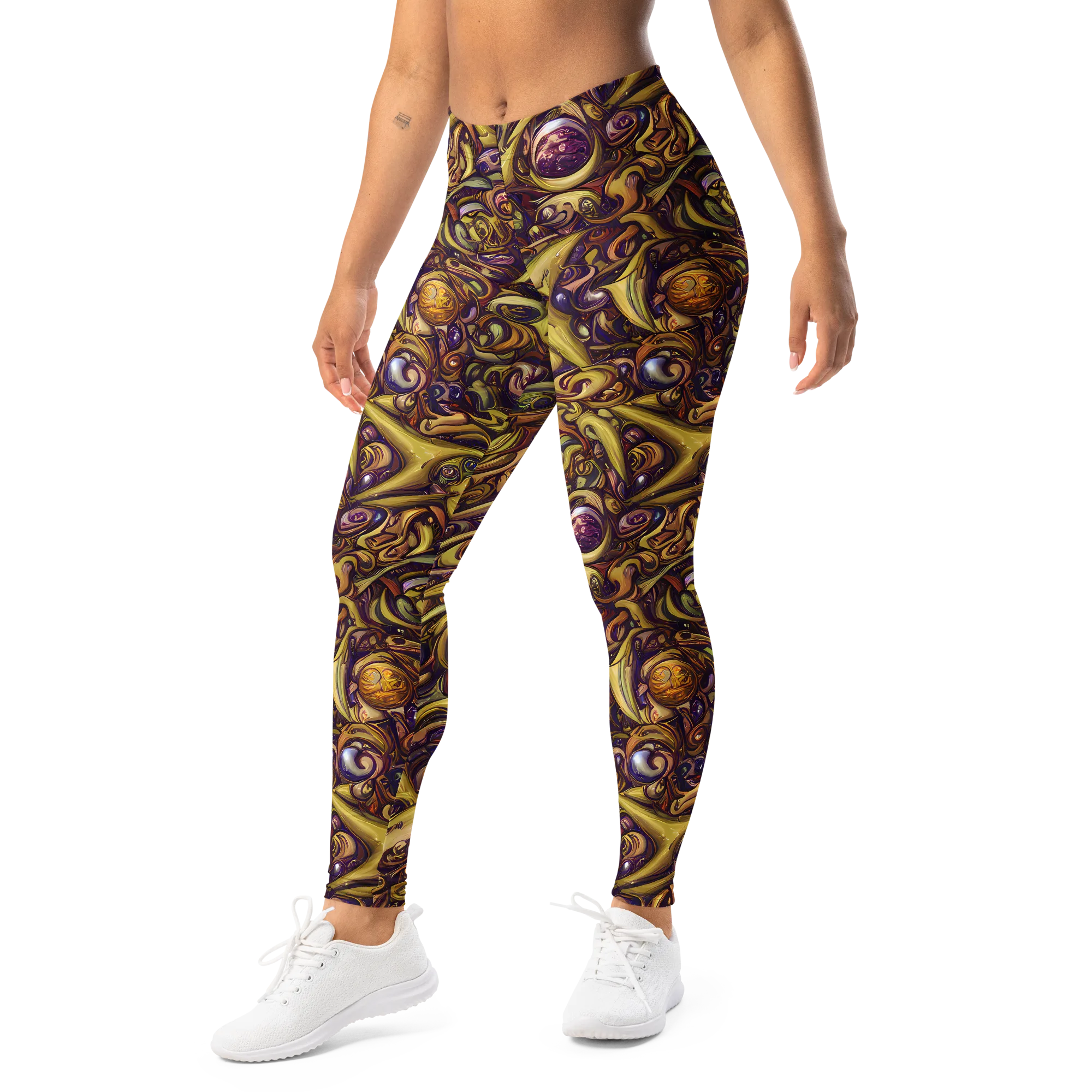 Molten Baroque on Leggings — Left Front