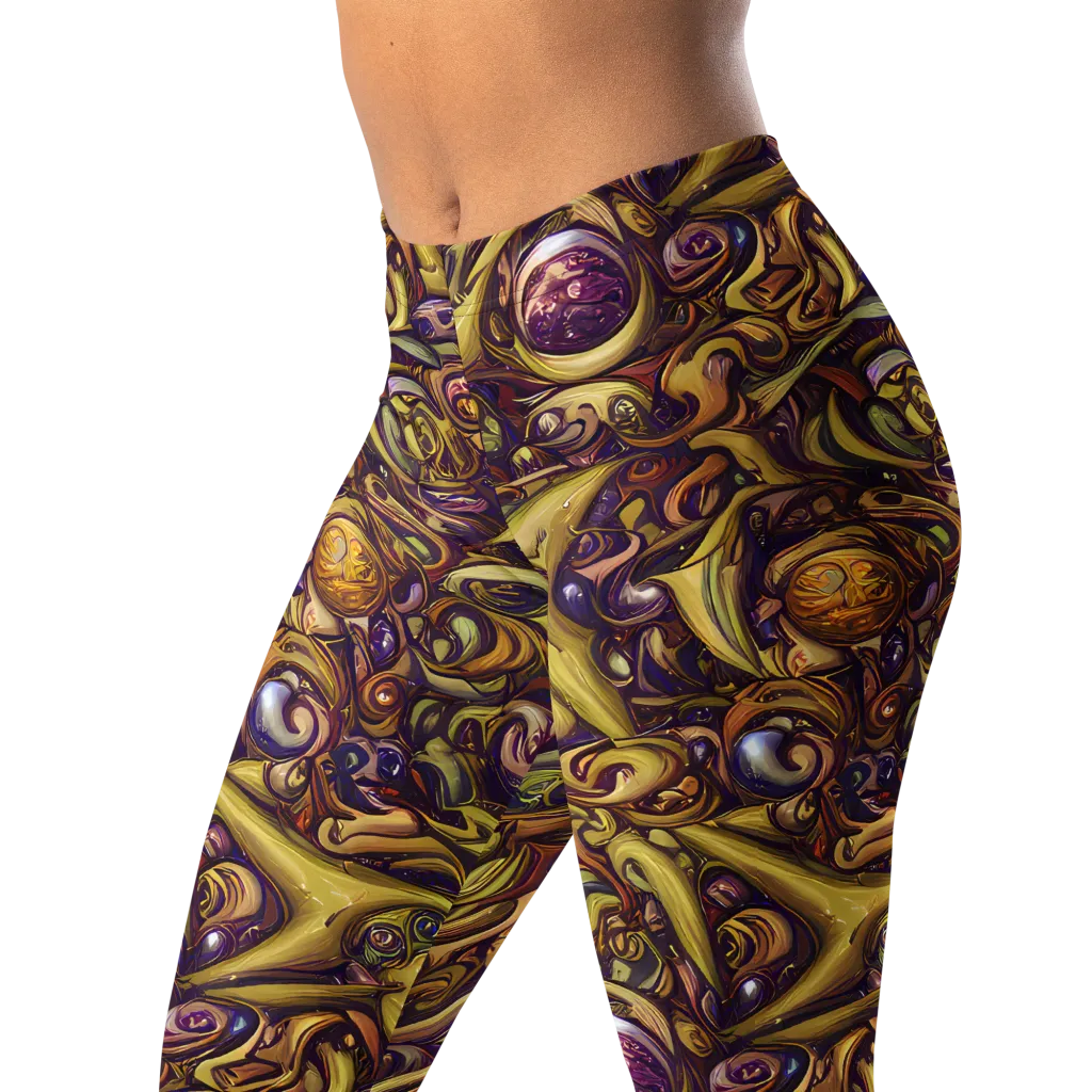 Molten Baroque on Leggings — Left Front