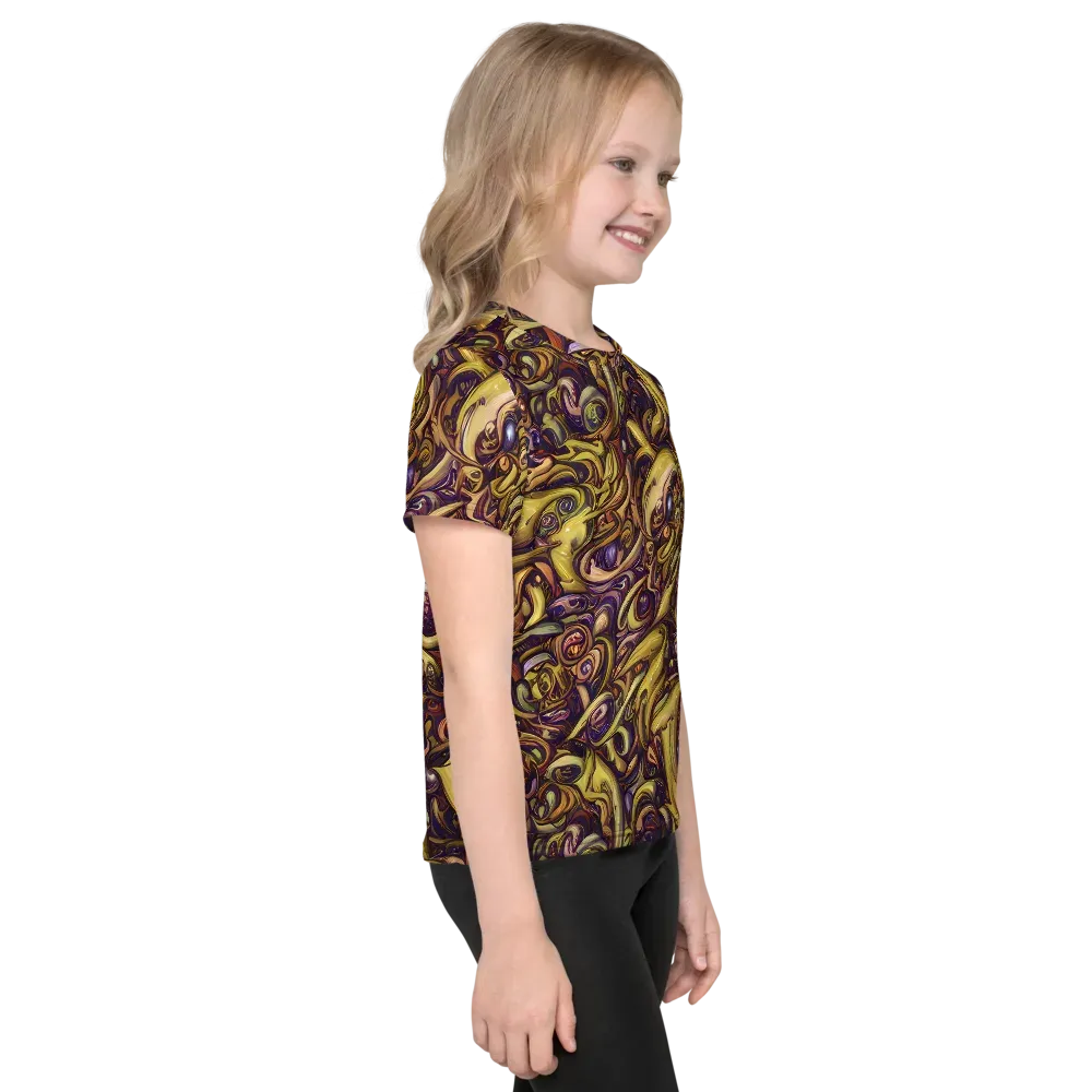 Molten Baroque on Kids Crew Neck T-Shirt — Right