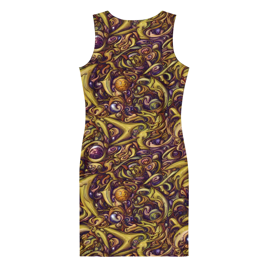 Molten Baroque on Bodycon Dress — Back