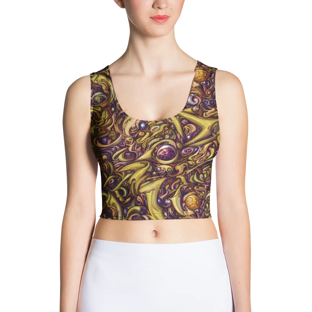 Molten Baroque on Crop Top — Front