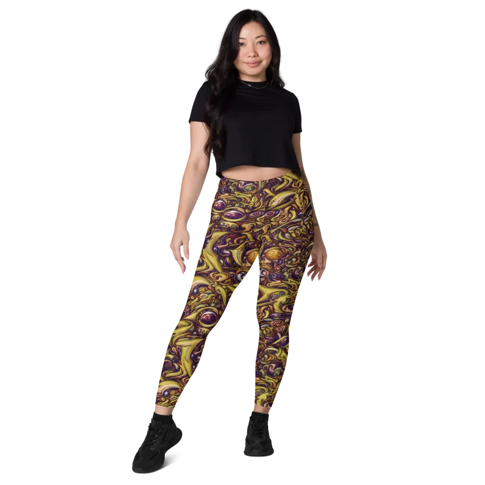 Molten Baroque on Leggings with Pockets — Front