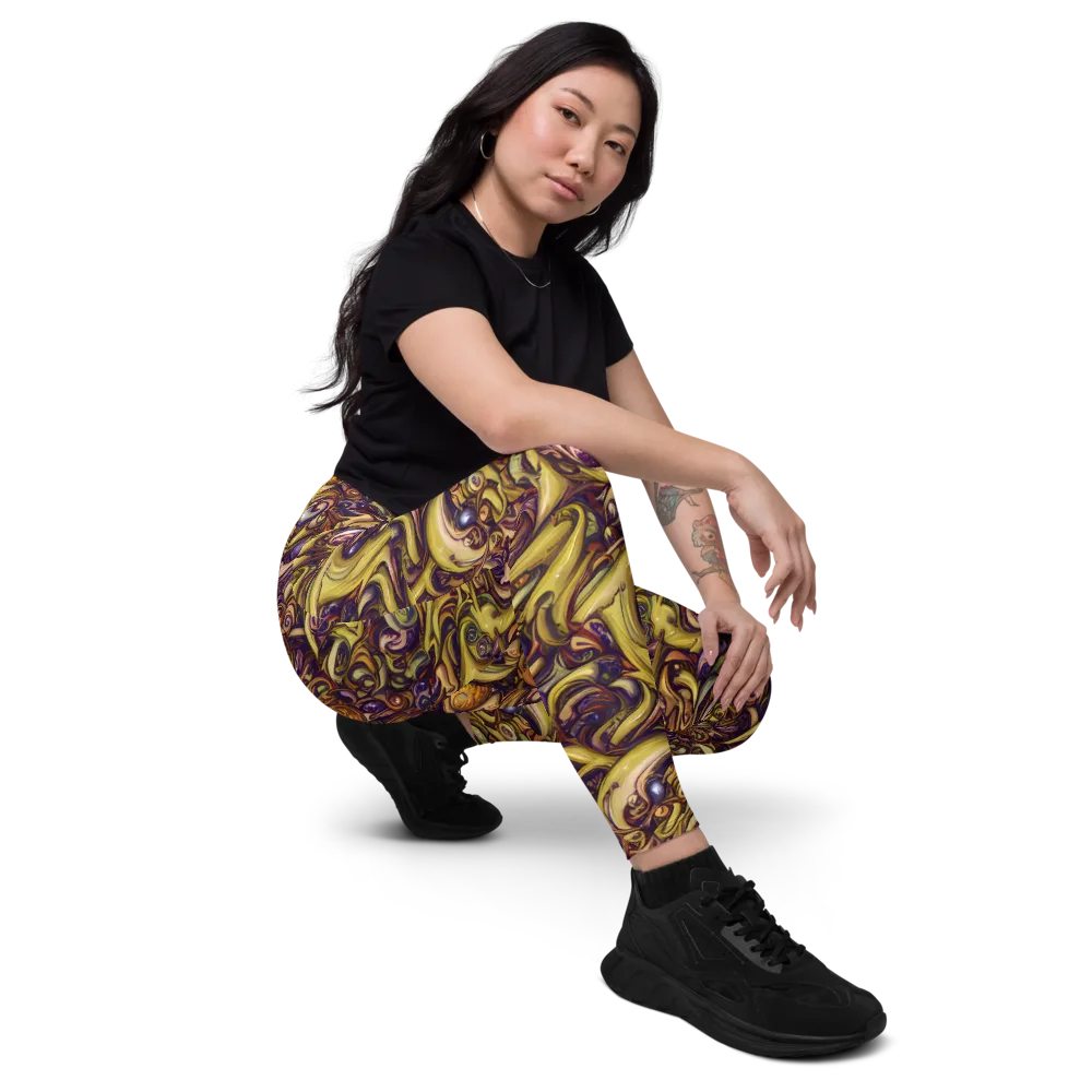 Molten Baroque on Leggings with Pockets — Right Front
