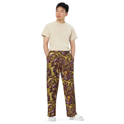 Molten Baroque on a Wide-Leg Pants