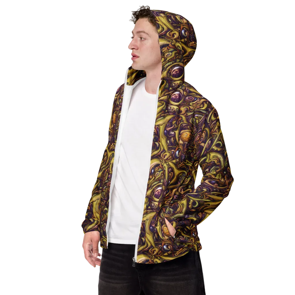Molten Baroque on Men's Windbreaker — Left Front