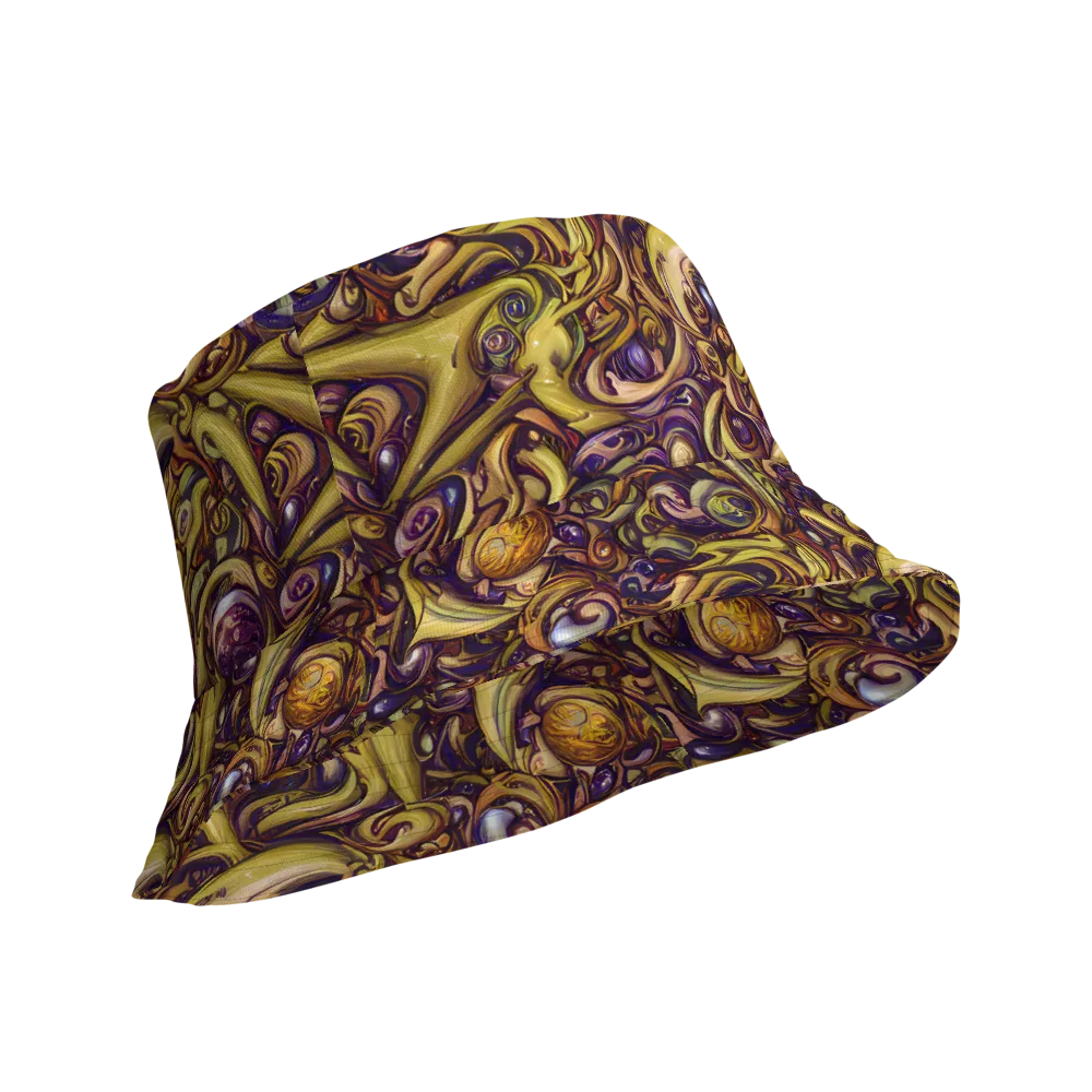 Molten Baroque on Reversible Bucket Hat — Product details Outside