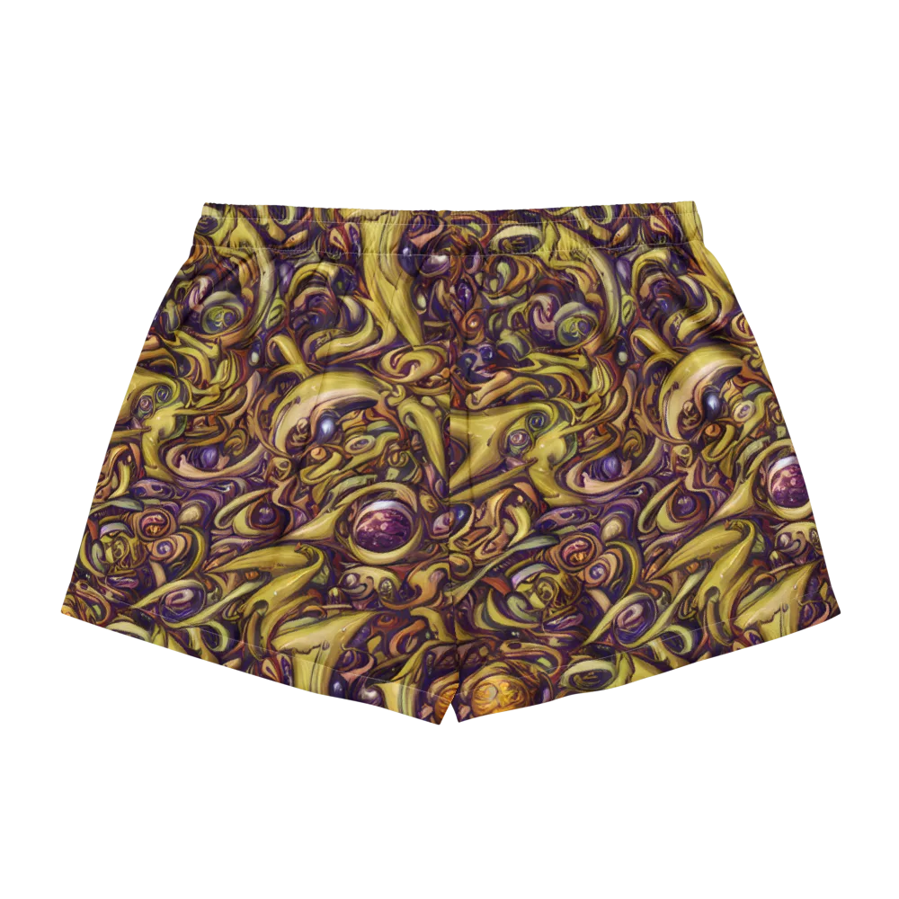 Molten Baroque on Women's Pajama Shorts — Back