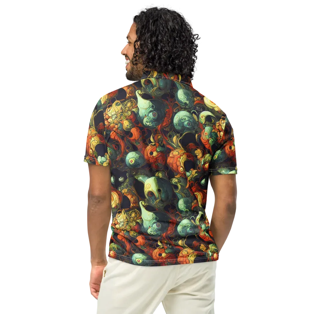 Midnight Mutants on Men's Slim Fit Polo Shirt — Back