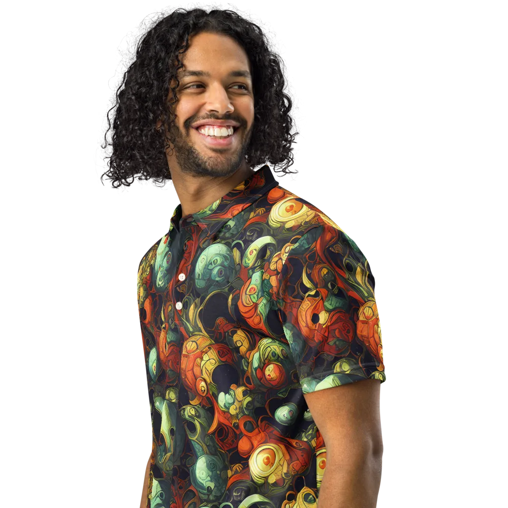 Midnight Mutants on Men's Slim Fit Polo Shirt — Left Front