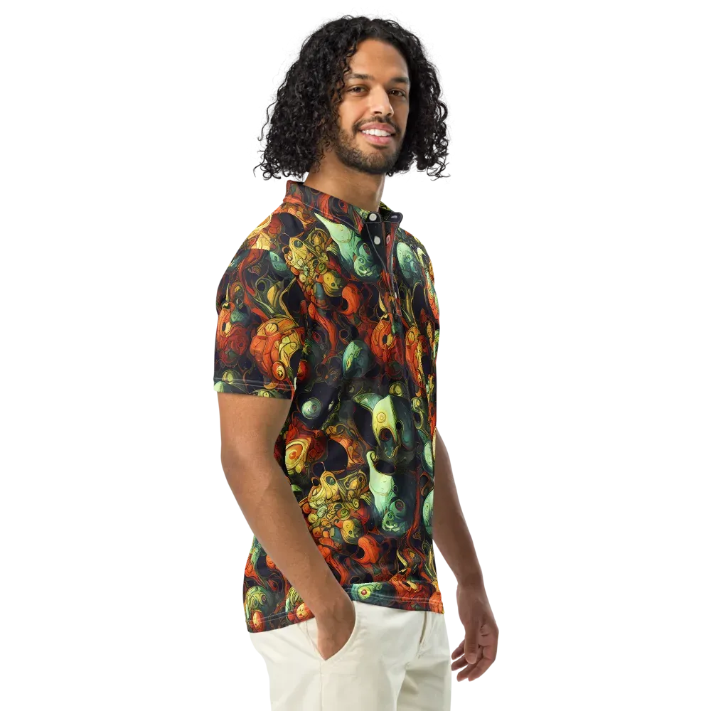Midnight Mutants on Men's Slim Fit Polo Shirt — Right Front