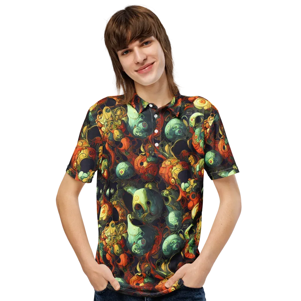 Midnight Mutants on Men's Slim Fit Polo Shirt — Front