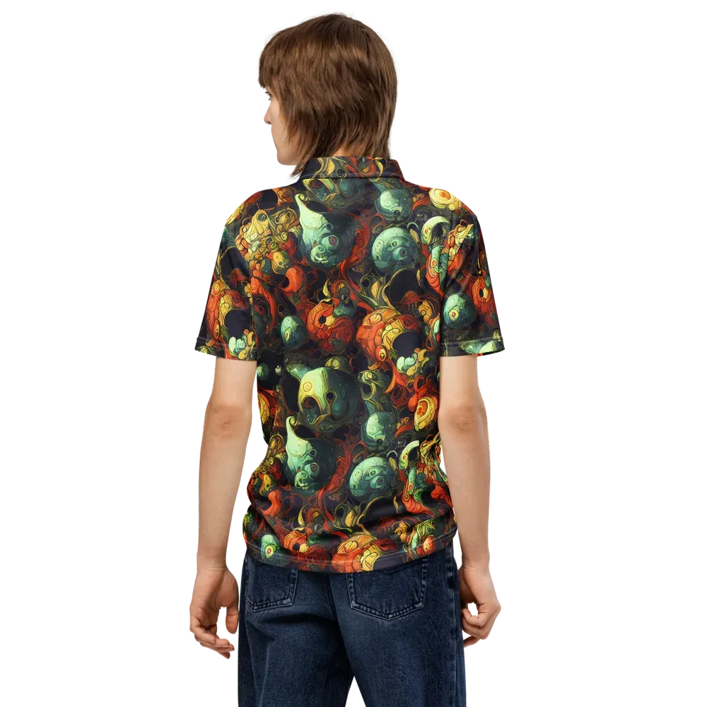 Midnight Mutants on Men's Slim Fit Polo Shirt — Back