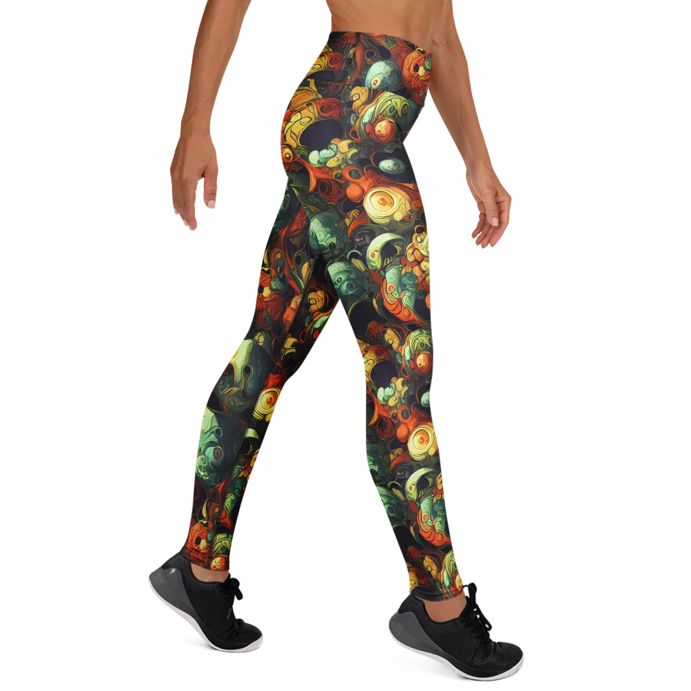 Midnight Mutants on Yoga Leggings — Right
