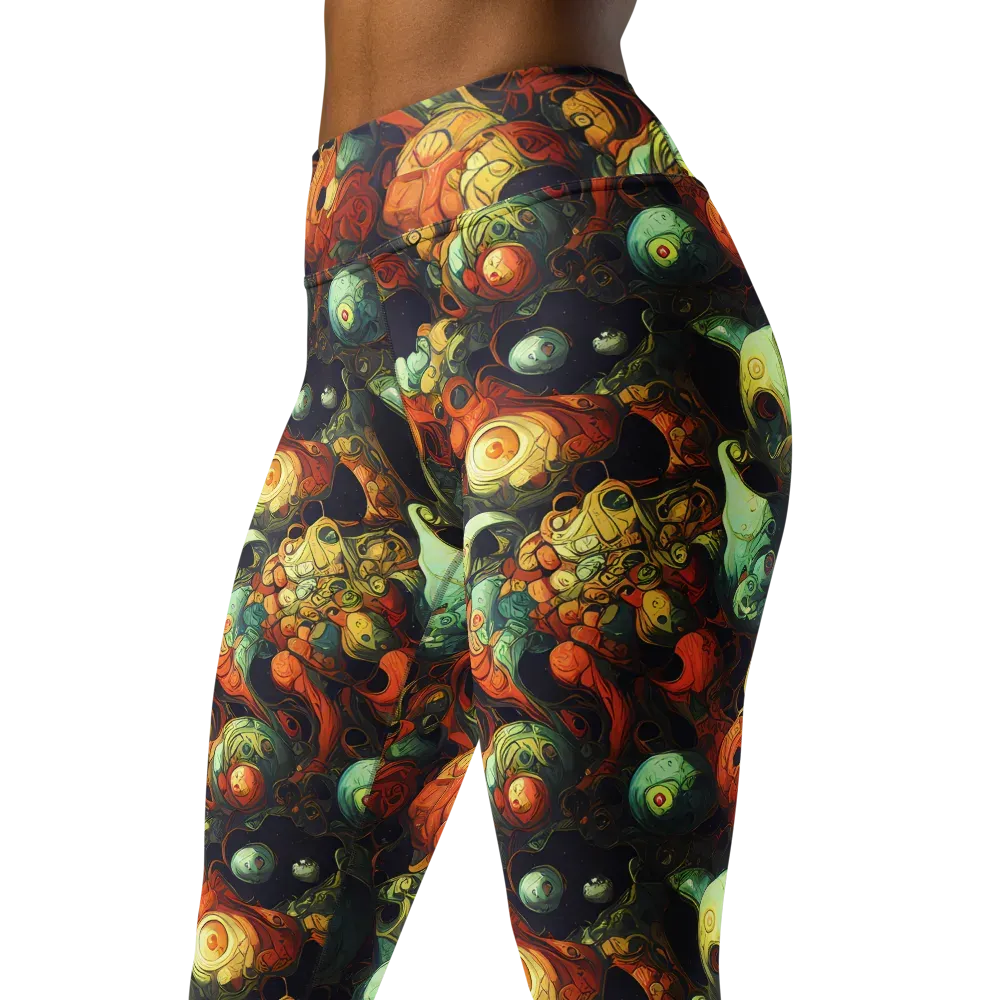 Midnight Mutants on Yoga Leggings — Left Front