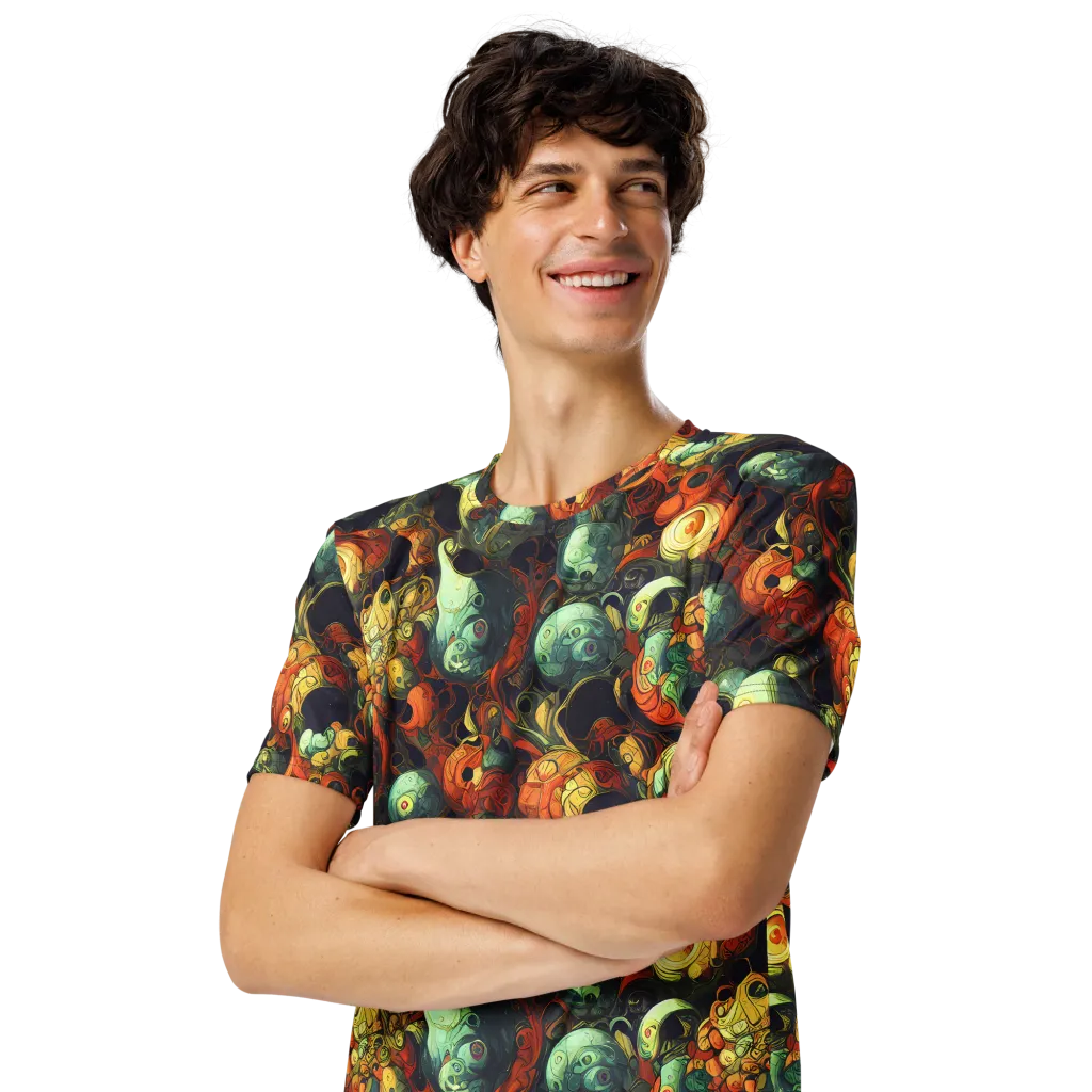 Midnight Mutants on Men's Crew Neck T-Shirt — Left Front