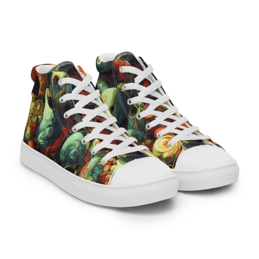 Midnight Mutants on a Men's High Top Canvas Shoes