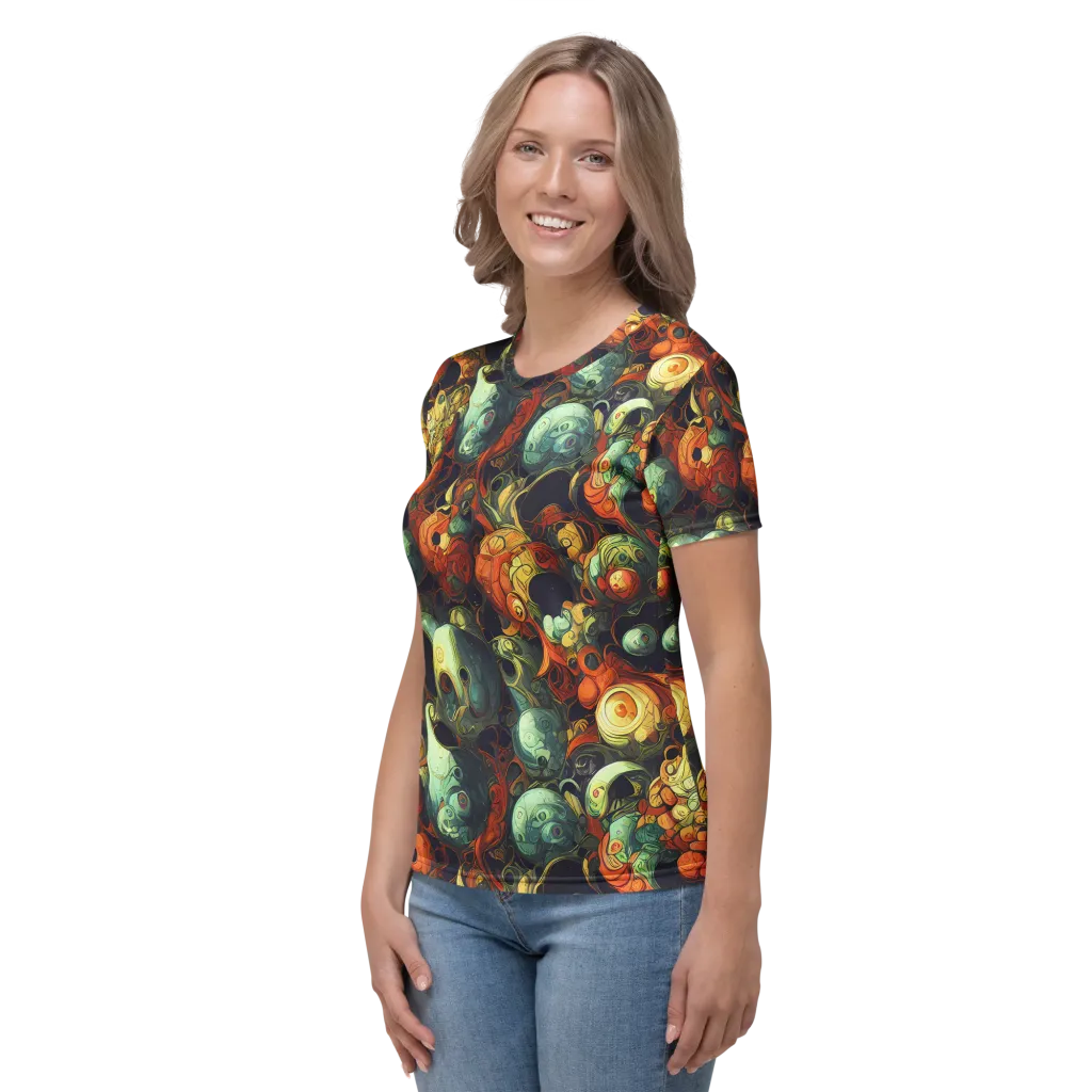 Midnight Mutants on Women's Crew Neck T-Shirt — Left